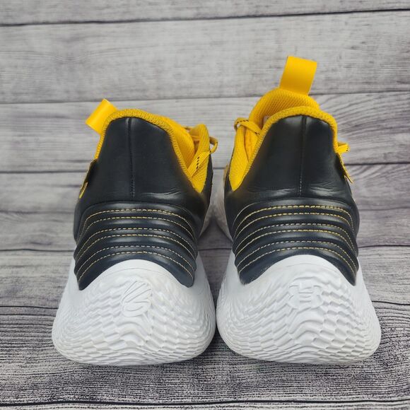 Under Armour Curry Flow 9 TB Gold White Size 12.5 Men's - Picture 4 of 8